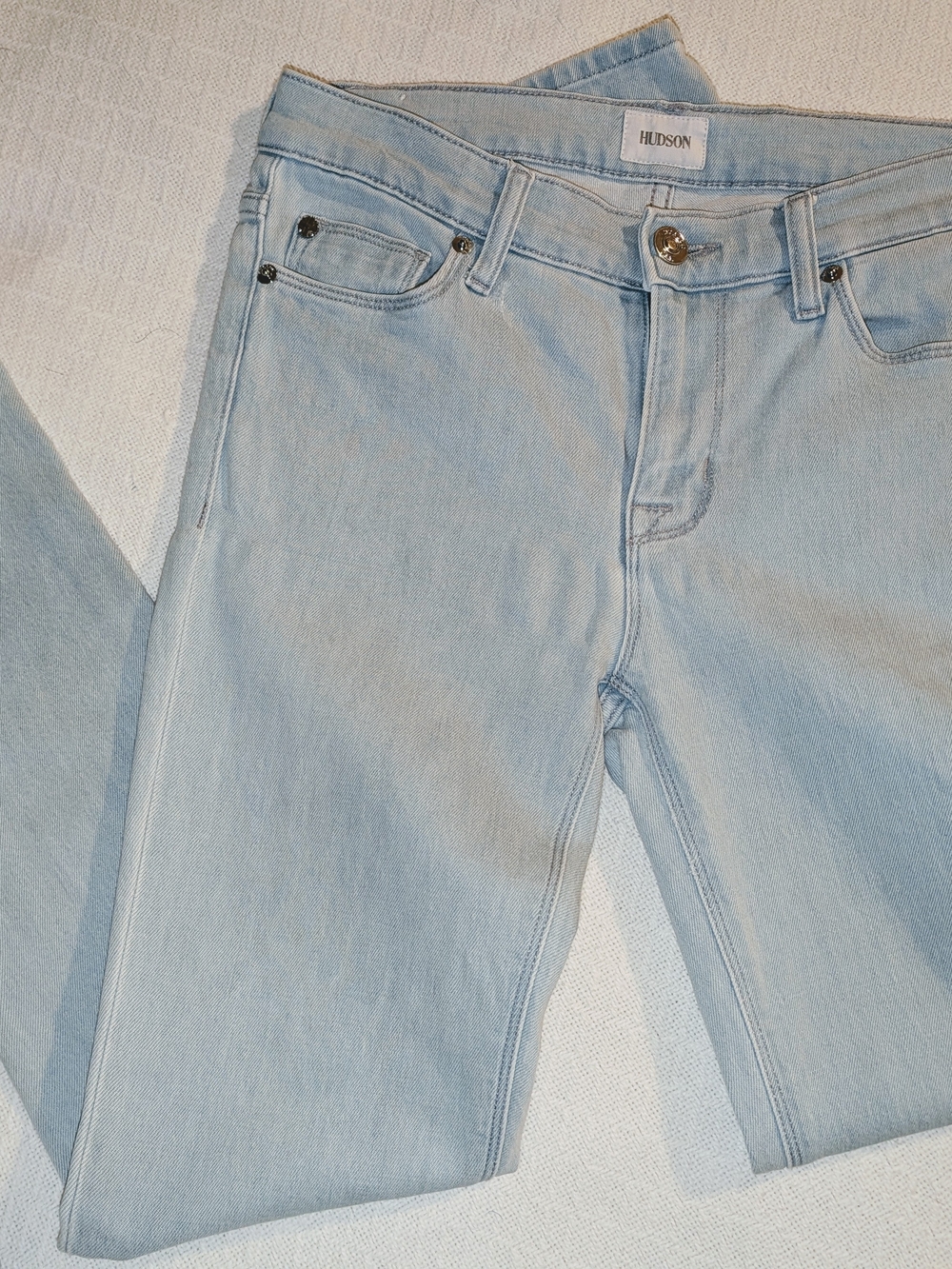 Hudson Jeans Light Blue Women's Jeans - Classic Straight Fit